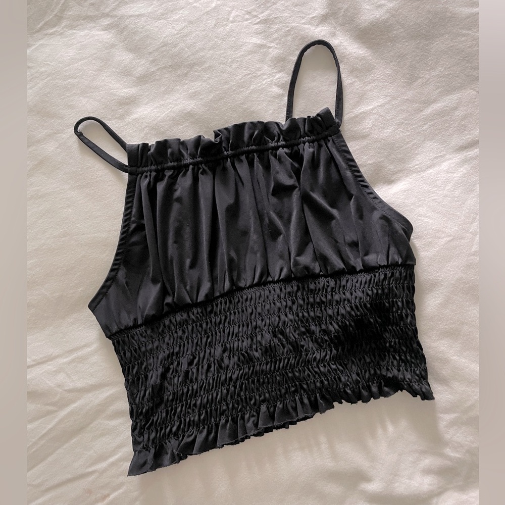 Sexy, slinky black dip tank